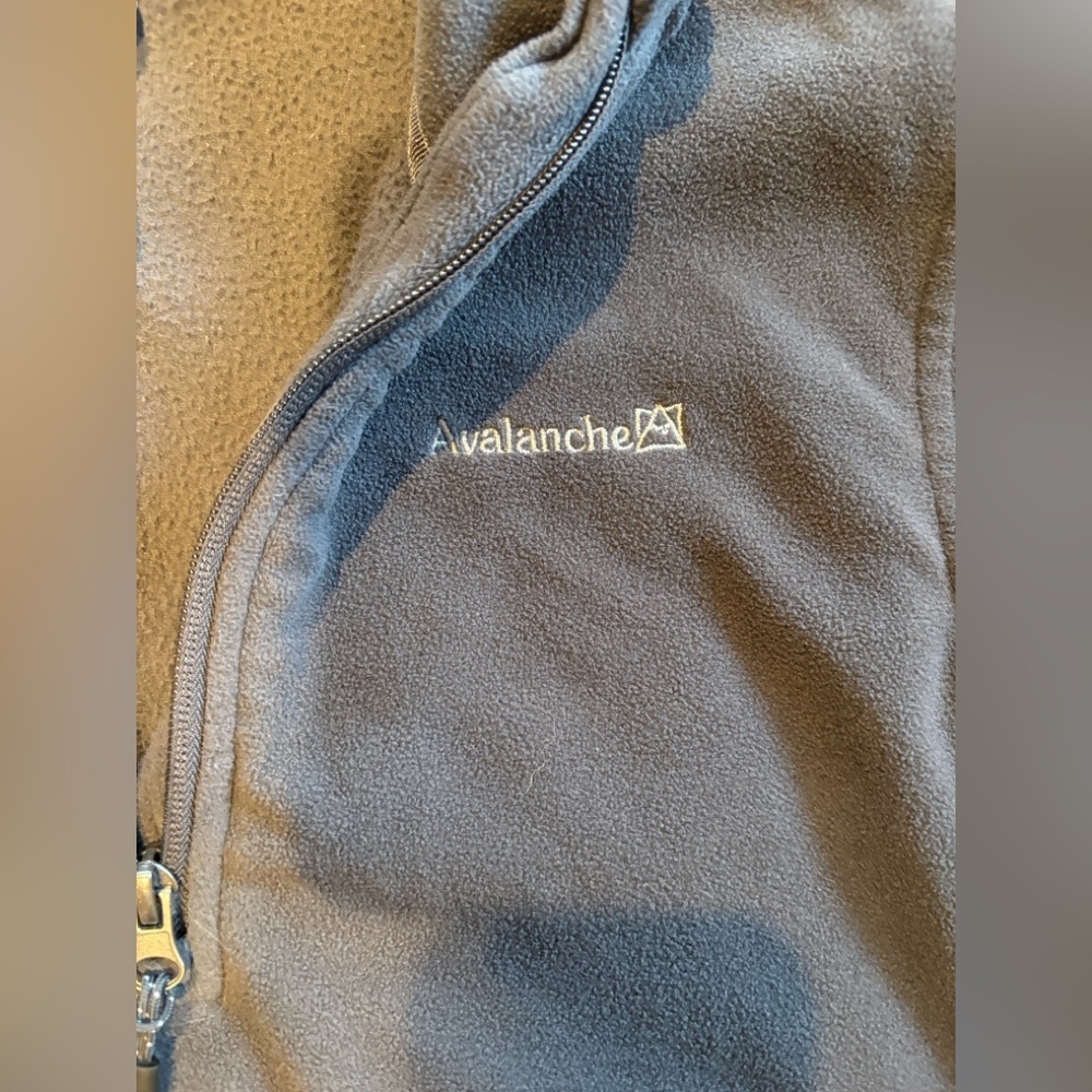 Avalanche Quarterzip Gray Fleece Pullover - Picture 3 of 4